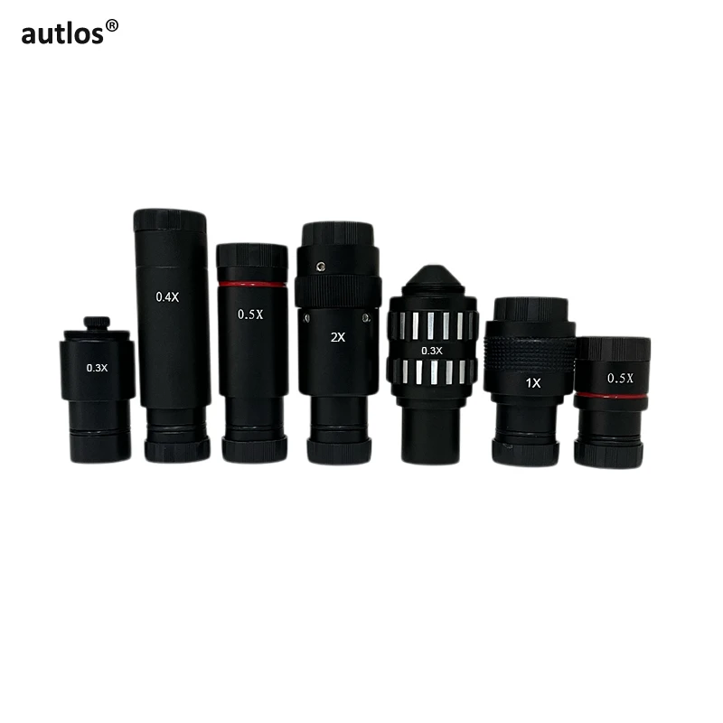 0.3X 0.4X 0.5X 1X 2X Microscope Camera Reduction Relay Lens 23.2mm C-mount Industrial Camera Adapter Eyepiece Reduce Lens