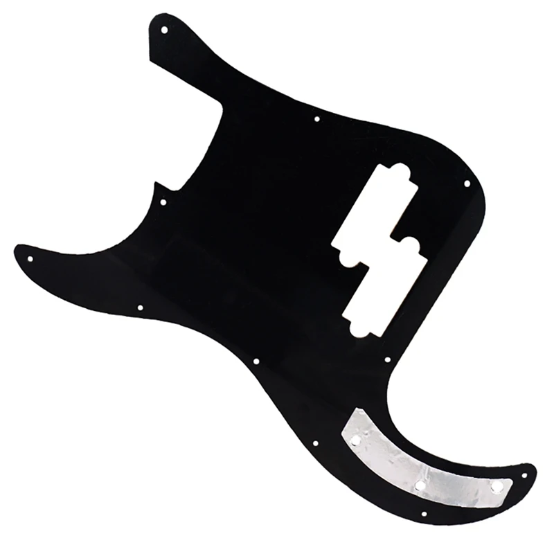 Single Layer Black 11 Hole Bass Pickguard Scratch Plate Pick Guard For 4 String American/Mexican Standard Accessories