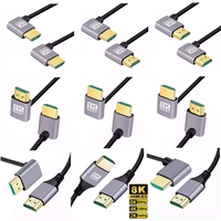 5m 3m 1m 90 Degree HDMI 2.1V Cable Cord 8K120Hz 48Gbps EARC ARC HDCP Ultra HDR for HD TV Laptop Projector PS4 PS5 Hdmi Adapter