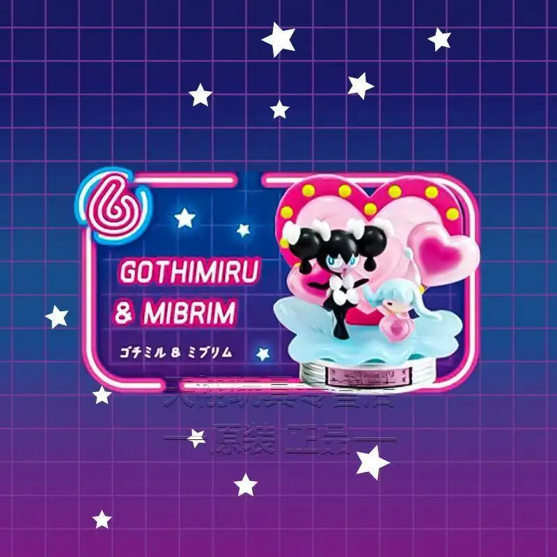 

Первое аутентичное неоновое украшение для вечеринки RE-MENT Pok é mon, Пикачу, Луна, Иви, призрак, мечтательная еда, коллекция ручной работы, подарок