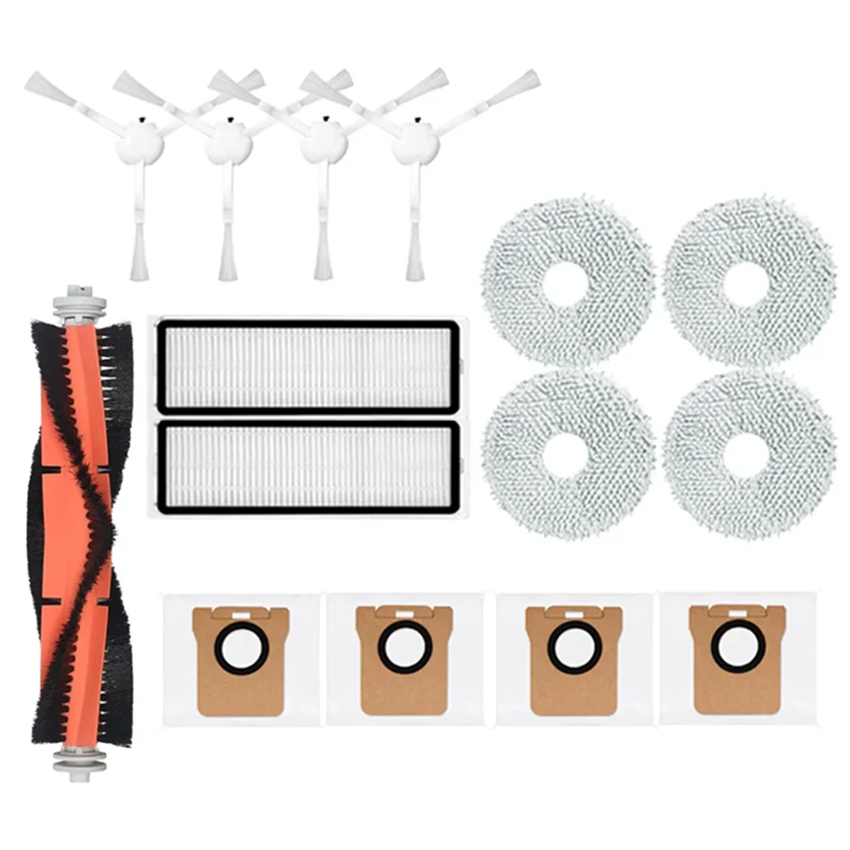 สําหรับหุ่นยนต์สูญญากาศ X10 + X10 Plus B101GL อะไหล่อุปกรณ์เสริมหลักแปรงด้านข้าง Hepa กรองฝุ่น Mop ผ้า