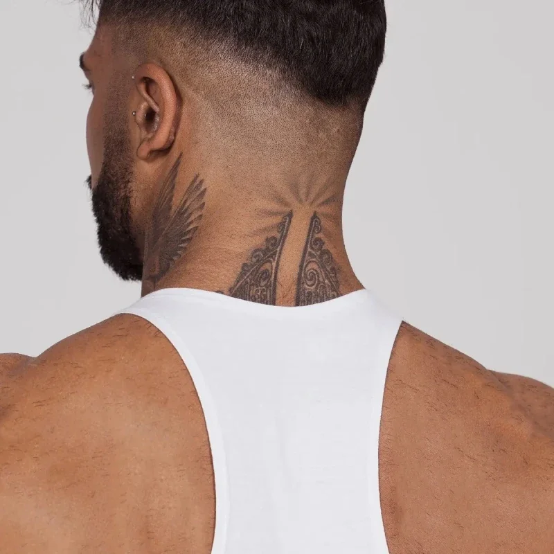 سترة علوية بدون أكمام لصالة الألعاب الرياضية للرجال لعام 2025، سترة رياضية سريعة الجفاف للعضلات، سترة رياضية بدون أكمام من القماش قابلة للتنفس لكمال الأجسام #5