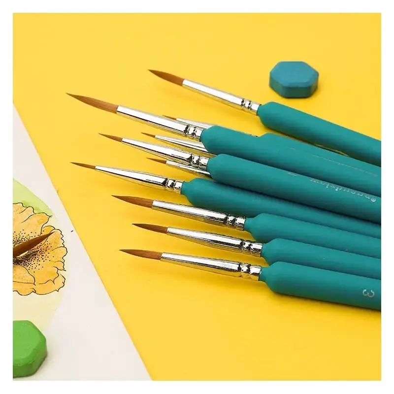 11Pcs Professional Paint Brush Wolf Fine Painting Pen Nylon Hair Brush Sets Detail Painting Drawing Line Pen Brush Art Supplies