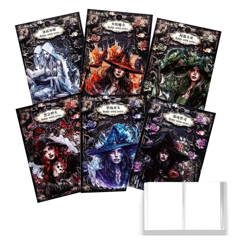 

AED6-120Pcs Gothic Scrapbook Stickers, Vintage & Aesthetic Stickers For Scrapbooking, Waterproof Journaling Supplies