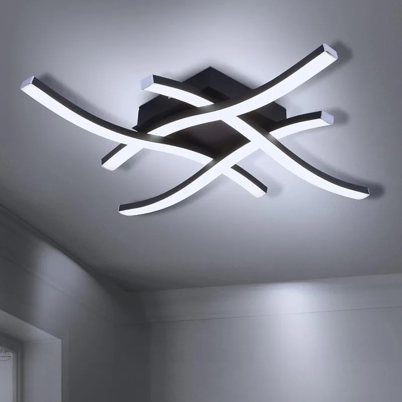 LED Four-wave Ceiling Light Living Room Light with Bedroom Ceiling Lightes Minimalist Home Lighting LED Ceiling Lights