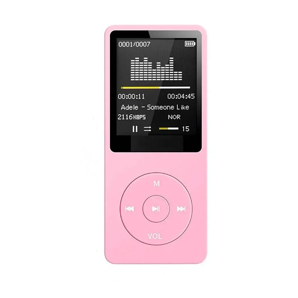 נגן מוזיקה MP3 תואם בלוטות' נייד רדיו FM חיצוני דק במיוחד ווקמן ספורט תלמידים נגן MP3 מקליט