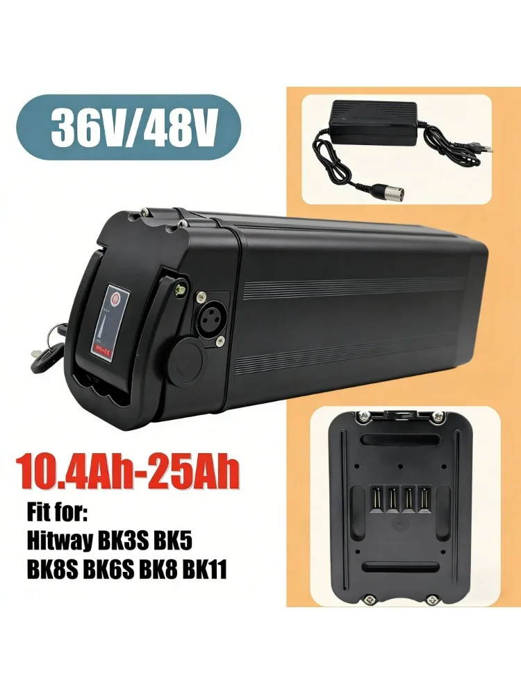 AliExpress Aleaivy For COLORWAY Hitway BK3 BK5 BK6 BK8 BK11 BK37 Bike Battery Akku 36V 48V 20Ah 25Ah Battery for OneSport BK6 EVERCROSS EK5 EK6