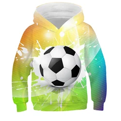 Hoodies 3D Print Football Nets Sweatshirts Boys Girls Unisex Hooded Fashion Sweatshirts kids Long sleeves Clothes Coat