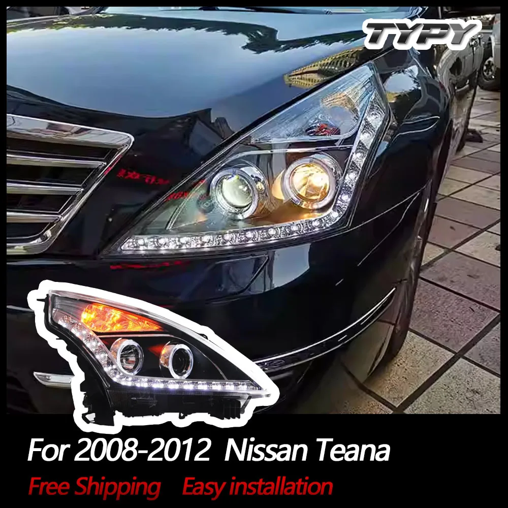 

Car Lamp Head Light Angel Eye Headlights For Nissan Teana Head Lamp 2008 2009 2010 2011 2012