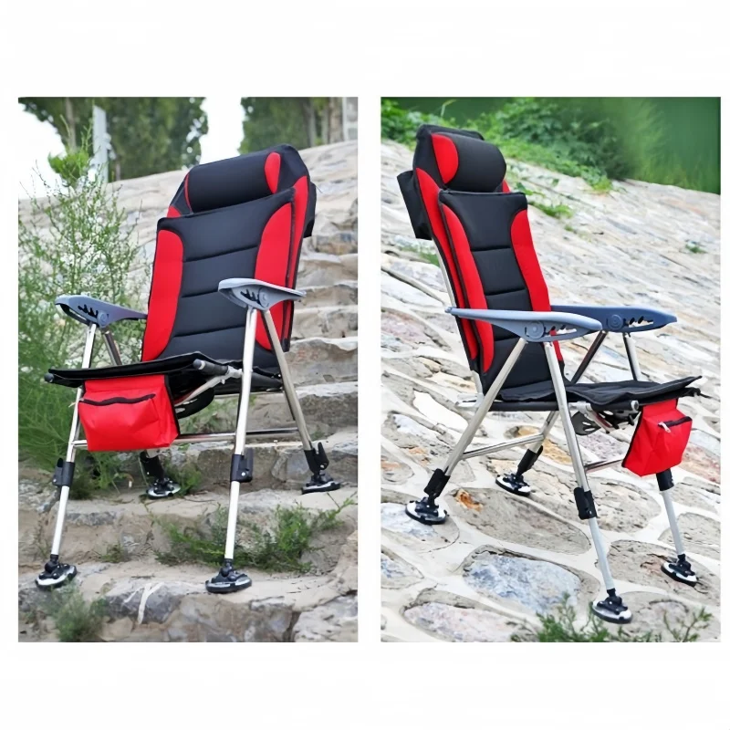 Outdoor Collapsible Fishing Chair Beach Chair Retractable Fishing Chair Portable Camping Chair Fishing Equipmentc