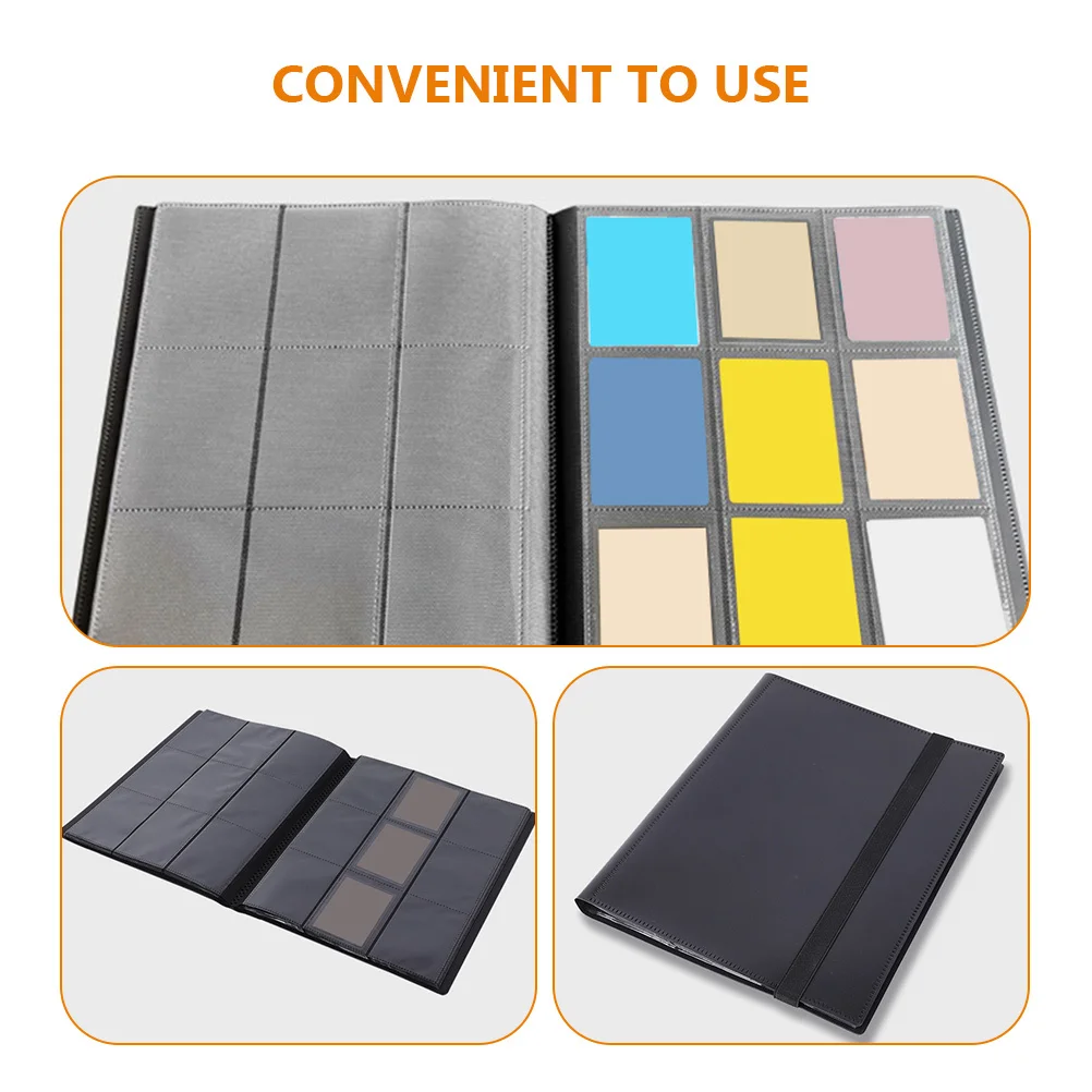 Album For Cards Reusable Pp Waterproof Game Holder Trading Card Storage Organizer Binding Belt Sports