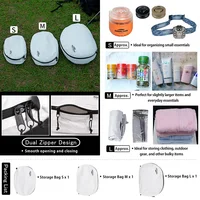 Ensemble de sacs de rangement Soomloom Tyvek 2.0 – Sacs organisateurs légers et résistants aux déchirures pour équipement de camping, voyage et rangement quotidien S, M, L 6