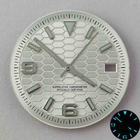 High Quality NH35/NH36 dial Watch dial S dial Blue luminous dial Suitable for NH35 NH36 movement watch accessories Watch repair