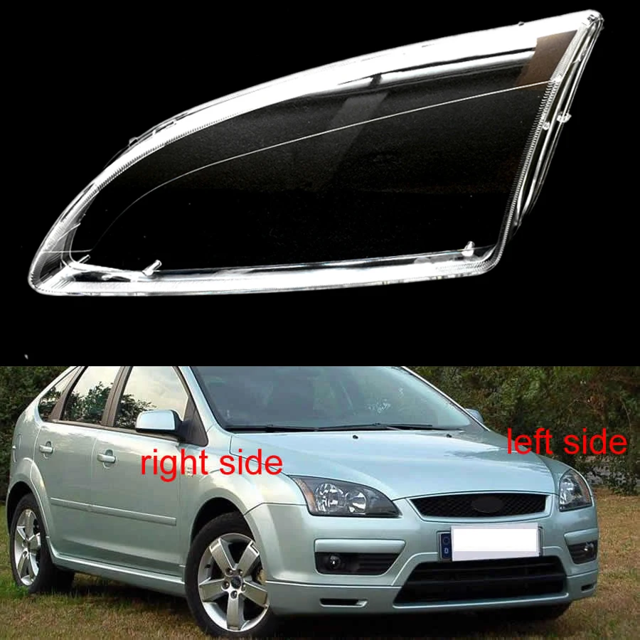 

Headlight Cover Transparent Lampshade Mask PC Hardened Treatment Headlamp Shell Plexiglass For Ford Focus 2005 2006 2007 2008