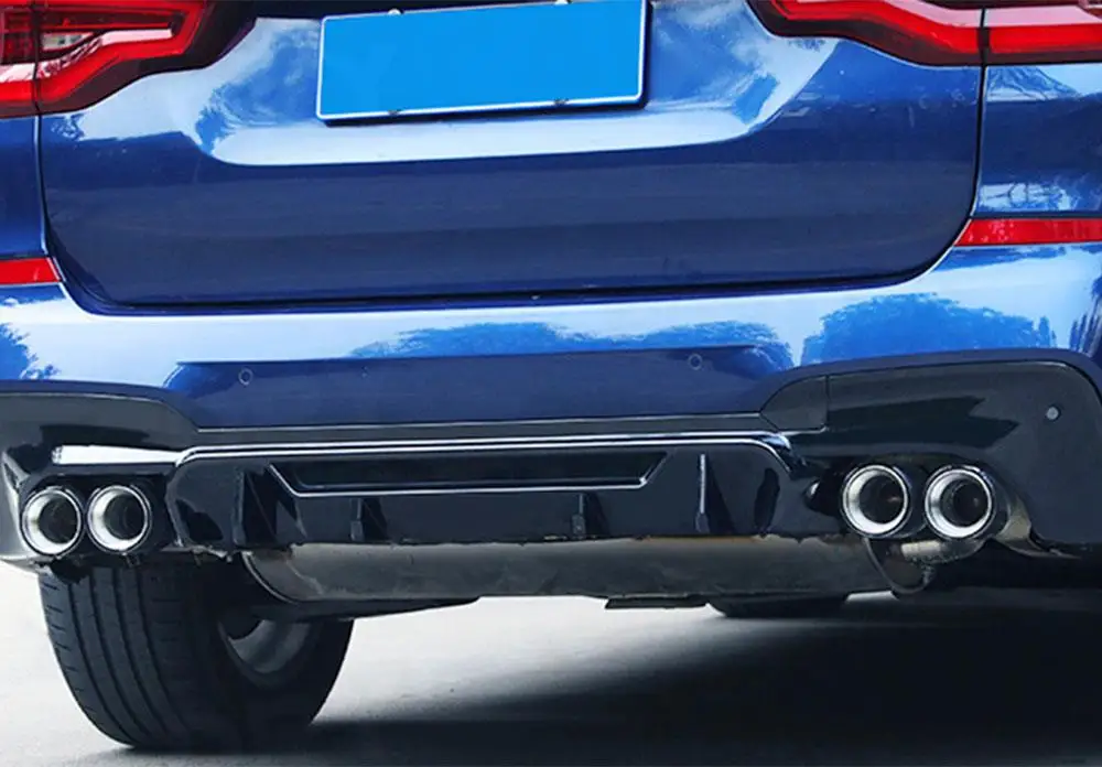 ل BMW X3 G01 M Sport 2018-2020 لـ X3M G01 2019-2021 لمعان أسود خلفي الناشر الوفير الناشر المصد الخلفي الناشر الشفاه