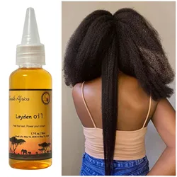 Kraftvolles Haarpflege öl, das Afrikanern langes natürliches Haar gibt