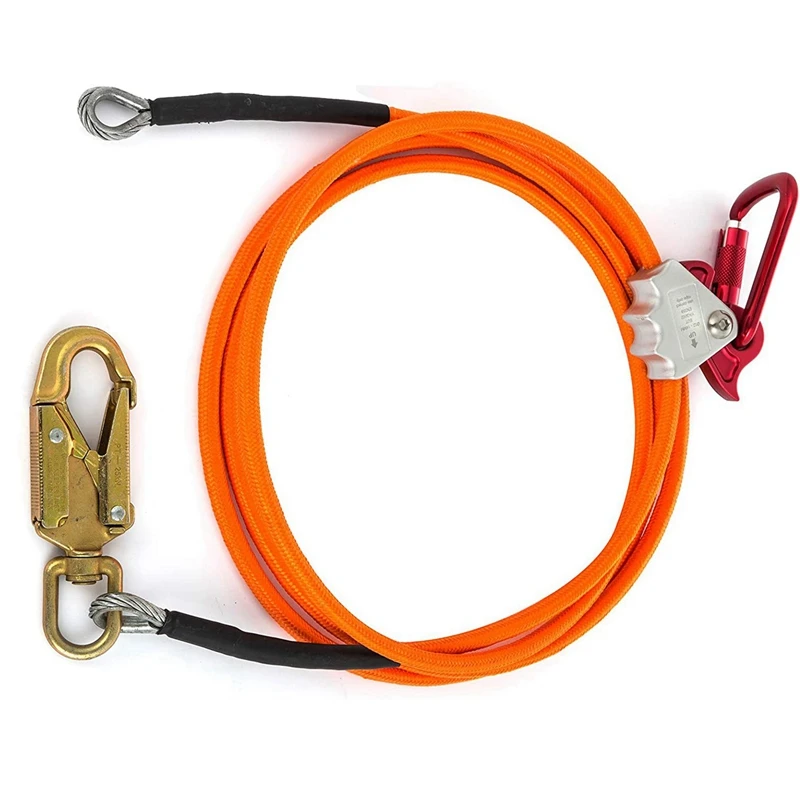 Imagem -06 - Steel Wire Core Flip Line Kit Escalada Ajustável Posicionamento Rope For Arborists Tree Climbers Outdoors