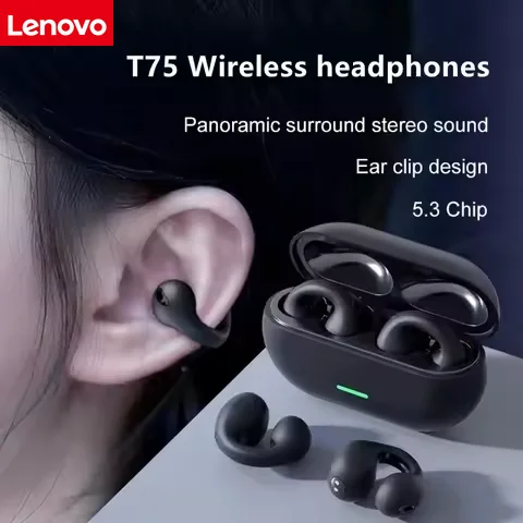 لينوفو الأصلي M47 سماعات لاسلكية سماعة رأس بخاصية البلوتوث شحن سماعات توصيل العظام الرياضة مع هيئة التصنيع العسكري الحرة #4