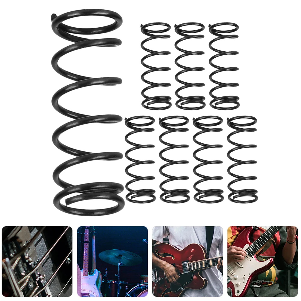 

18pcs Black Guitar Springs for Electric Bass Pickup Bridge Tailpiece Saddle Parts Metal Mounting Tension Accessories