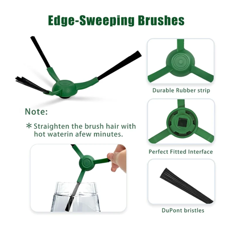 Pour Irobot Roomba Essential Q0120 Y0140 Q0520 Q011 Y0110 Robot aspirateur auto-vidant brosse latérale principale filtre HEPA vadrouille Pad-A77G