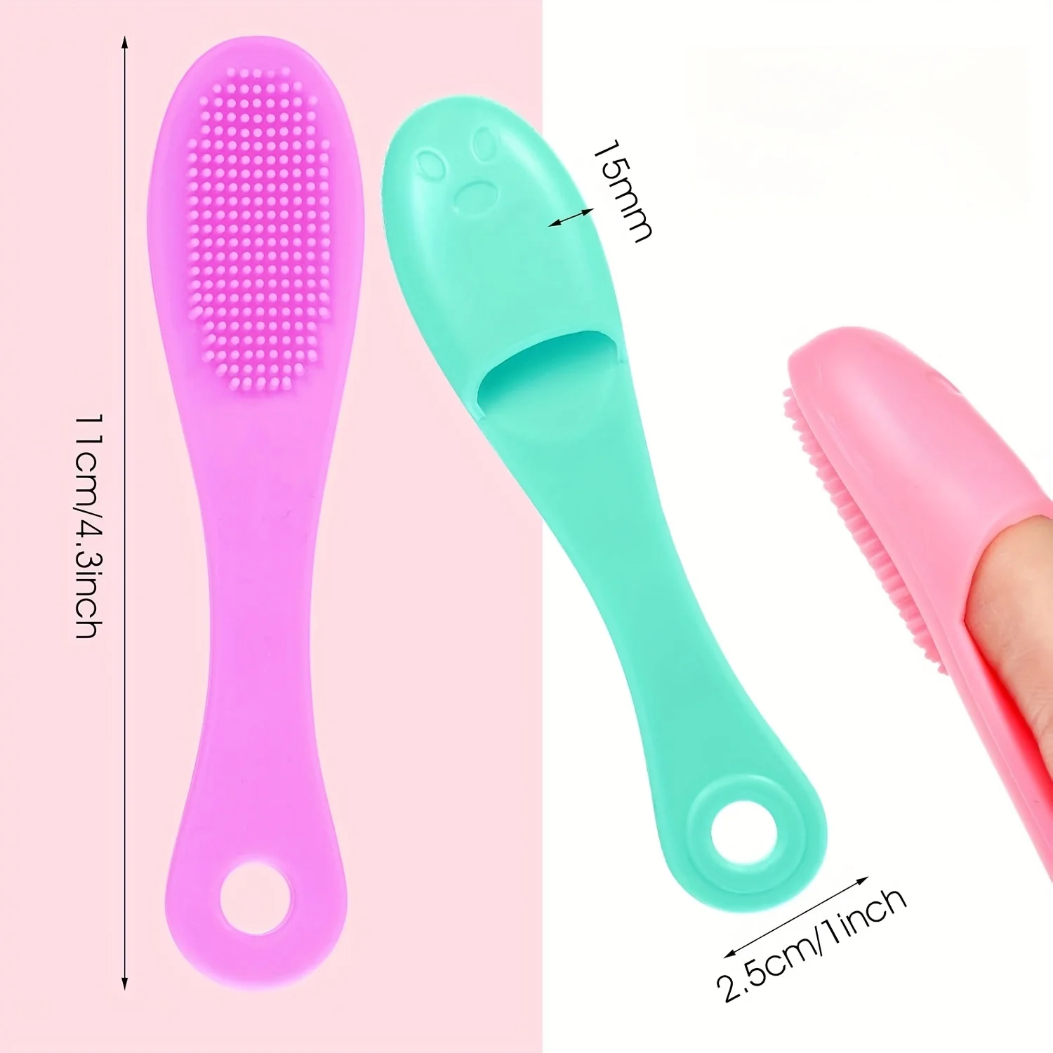 Escova de nariz de silicone limpador de poros faciais portátil cravo dupla face escovas de massagem ferramenta de limpeza de beleza facial esfoliante nasal