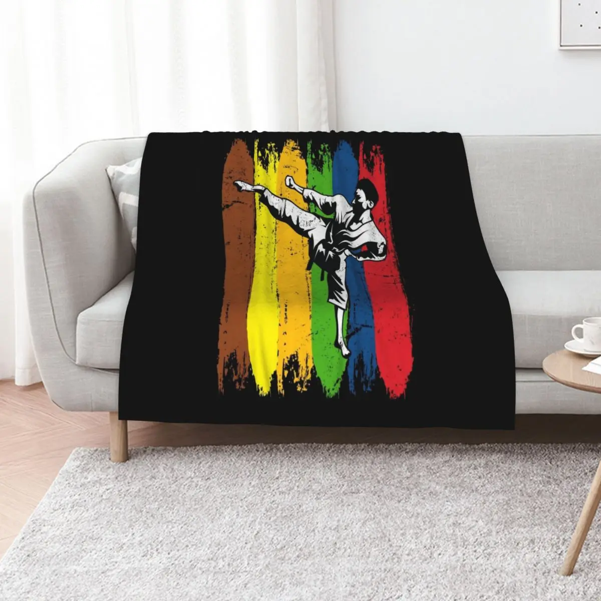Karate fighter karate Throw Blanket Blankets For Bed Vintage Blankets For Sofas For Baby Flannels Decoratives Blankets