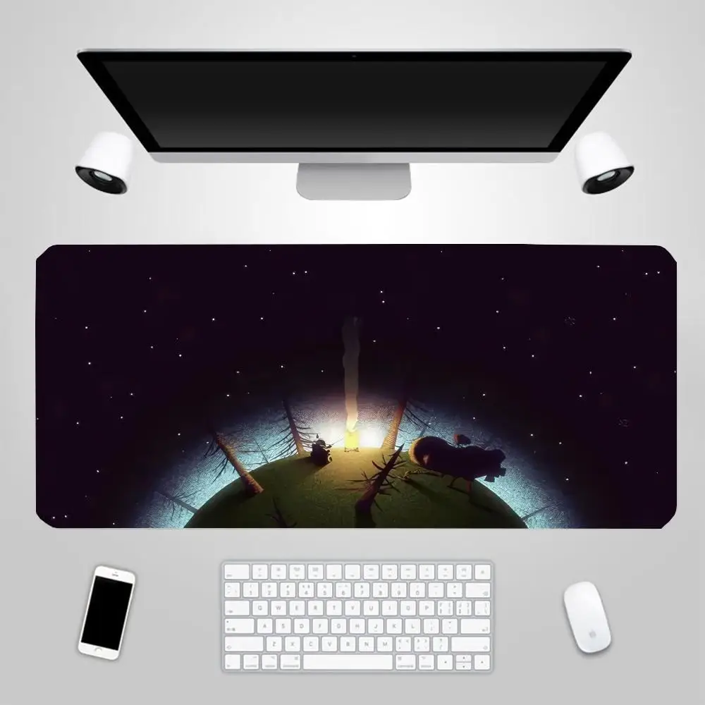 

MousepadO-Outer Wilds Mouse Gaming Pc Accessories Gamer Keyboard Pad Deskmat Mousepad Rubber Mat Mats Cabinet Mouse Laptops Pads