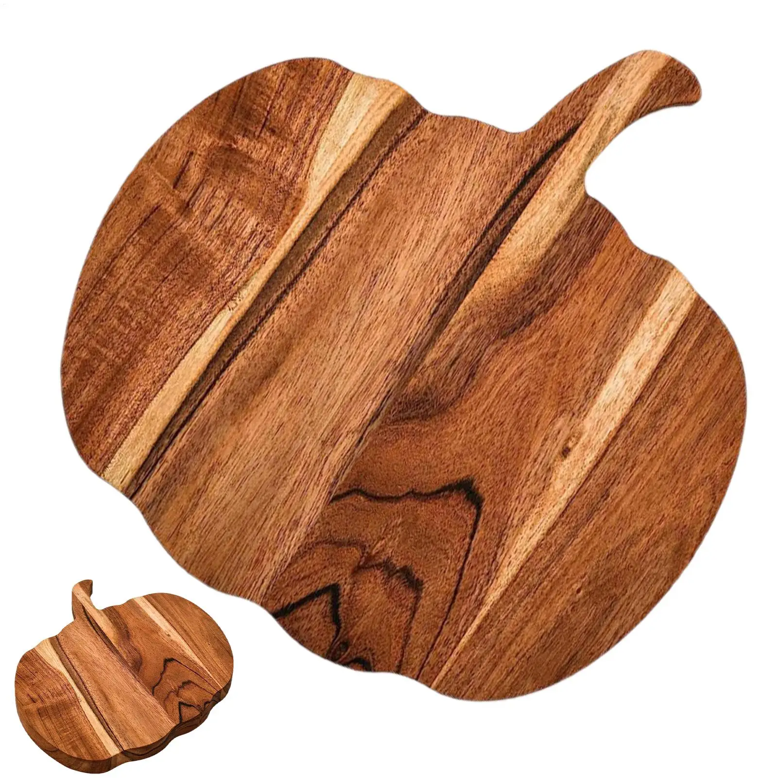 

pumpkin shaped Cutting Board Wooden Serving Platter Halloween decoration Meat Chopping board fruit bread steak cheese board