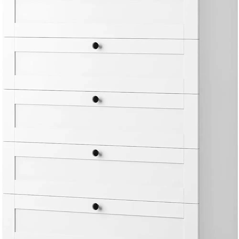 6-Drawer Tall Bedroom Dresser, 52 High, 29 Wide Wood Chest, Modern Storage Cabinet for Home