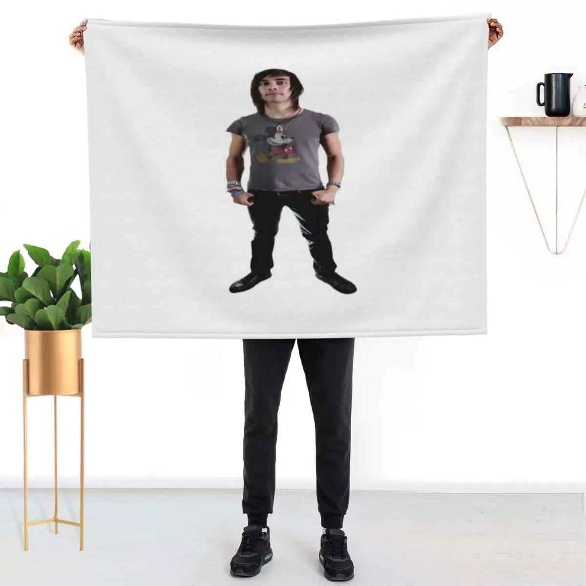

Vic Fuentes Throw Blanket Soft Bedroom Blanket for Night Sleeping