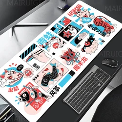 Japanese Cute Mousepad Company Sushi Art Large Mouse Pad Desk Mat Tiger Mousepads Pink Game Accessories Pad for Computer Mouse