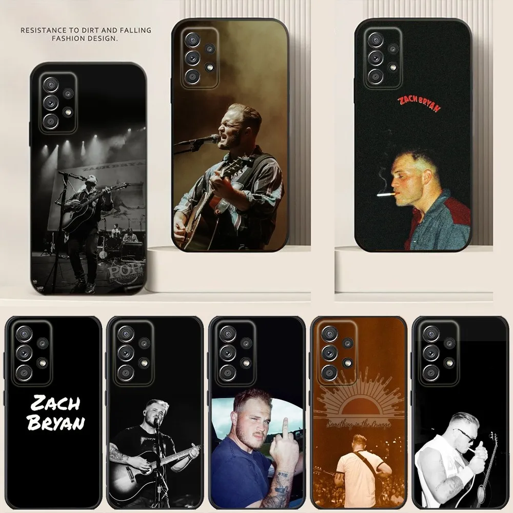 Singer Z-Zach Bryan Phone Case For Samsung S24,S21,S22,S23,S30,Ultra,S20,Plus,Note,10,9,5G Black soft silicone case