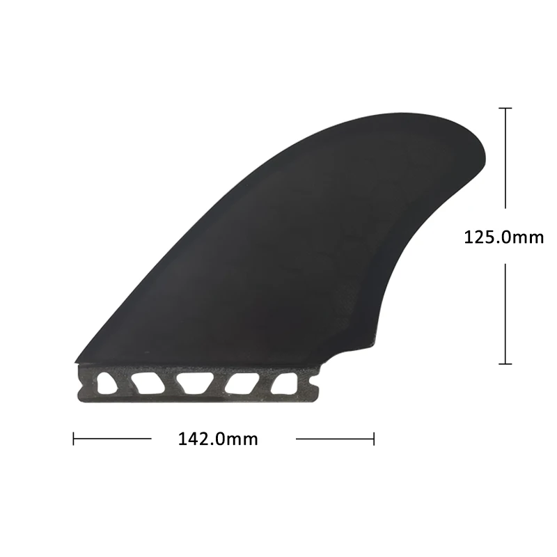 UPSURF-Surfboard Fins Set, Big Honeycomb Fins, Twin Rear Fin, Twin Side Fins, Single Tabs, 4 Fins, Surf Fins, Quad Set