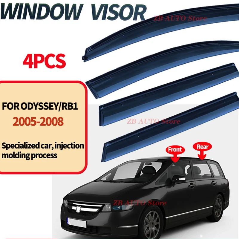 

For ODYSSEY RB1 2004-2008 Window visors Rain water prevention; Covering the sunlight; Anti fog; Snow prevention