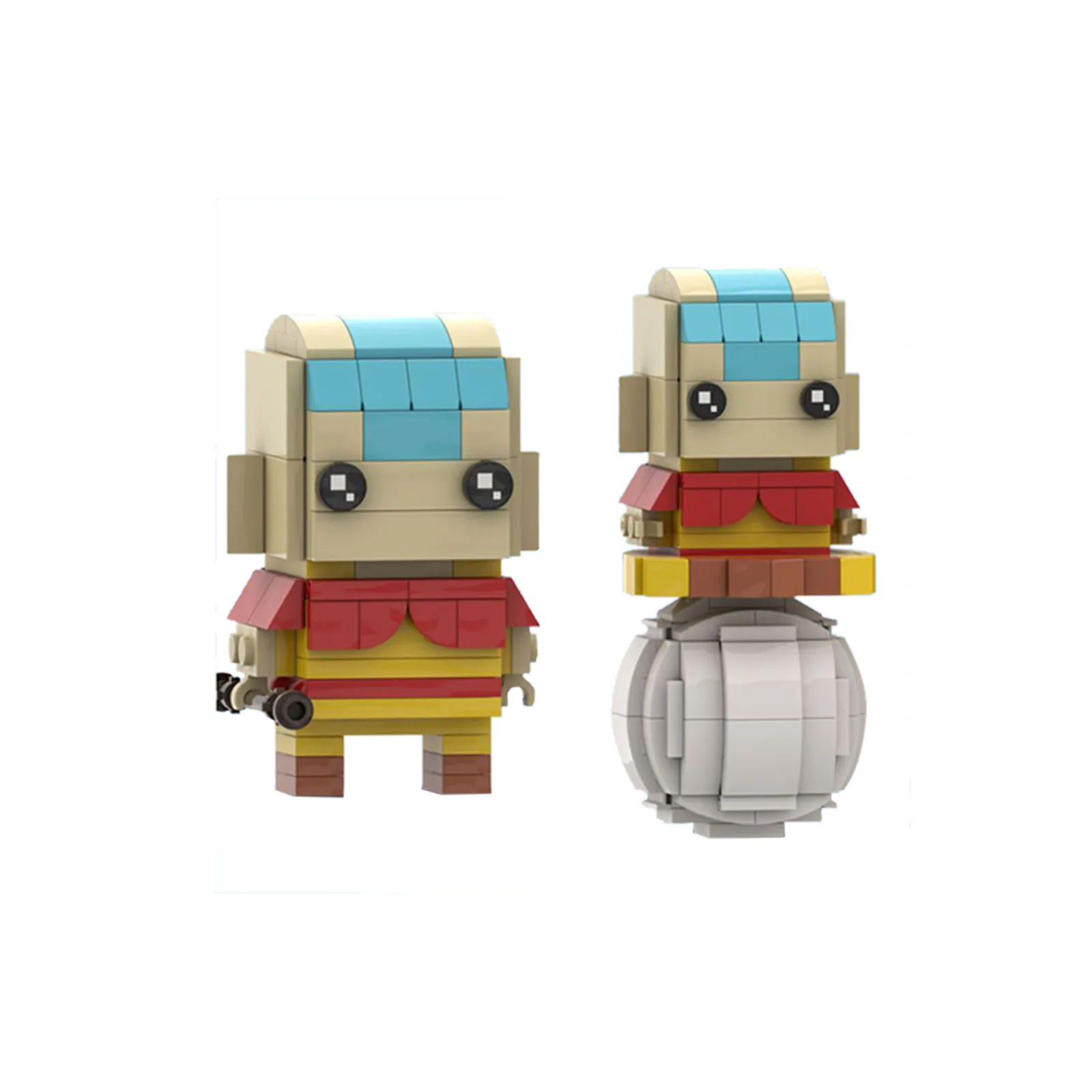 

Avatar Aang MOC Building Blocks, Last Airbender with Glowing Arrow Model, Air Nomad Master Action Figure for Adult Fans