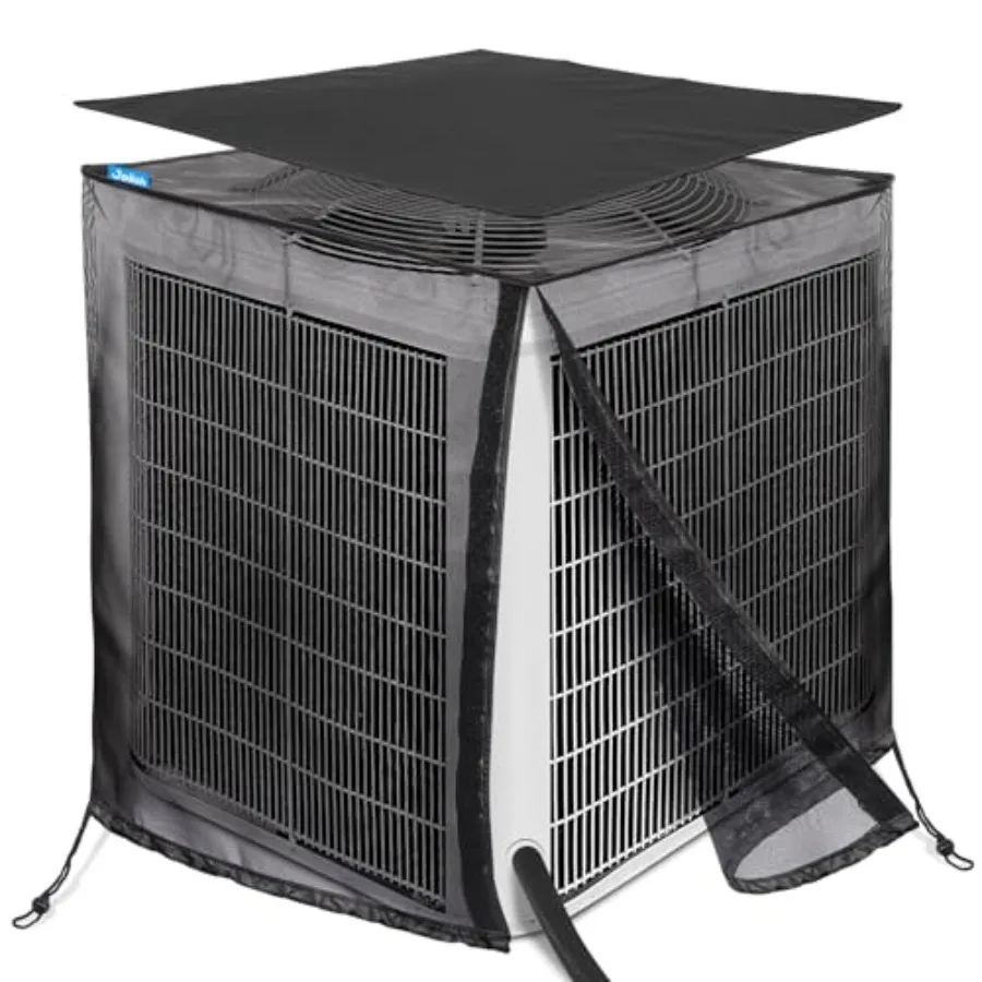 

Чехол для наружного кондиционера 36x36x40 дюймов, дышащий сетчатый чехол для уличного кондиционера с водонепроницаемым верхом от листьев и сорняков