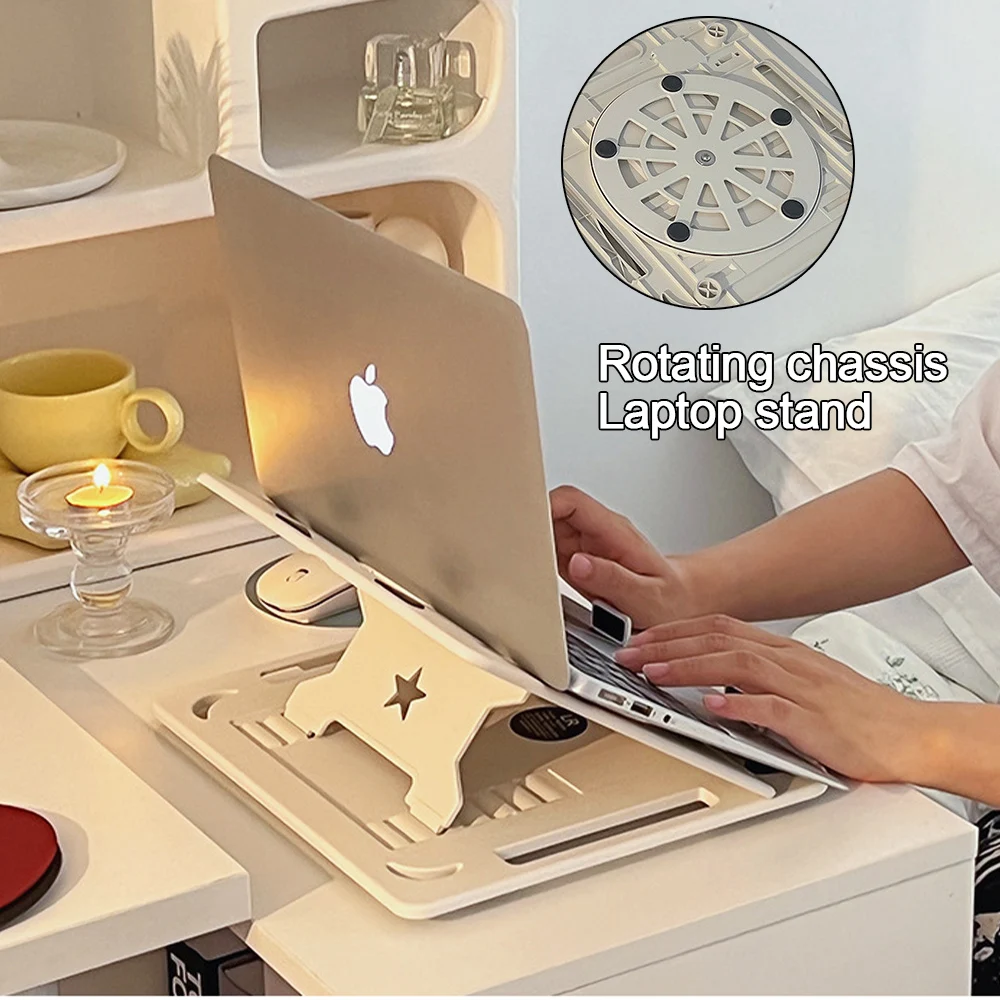 

Portable Rotating Desktop Laptop Stand Removable Mobile Phone Stand for Macbook Huawei xiaomi