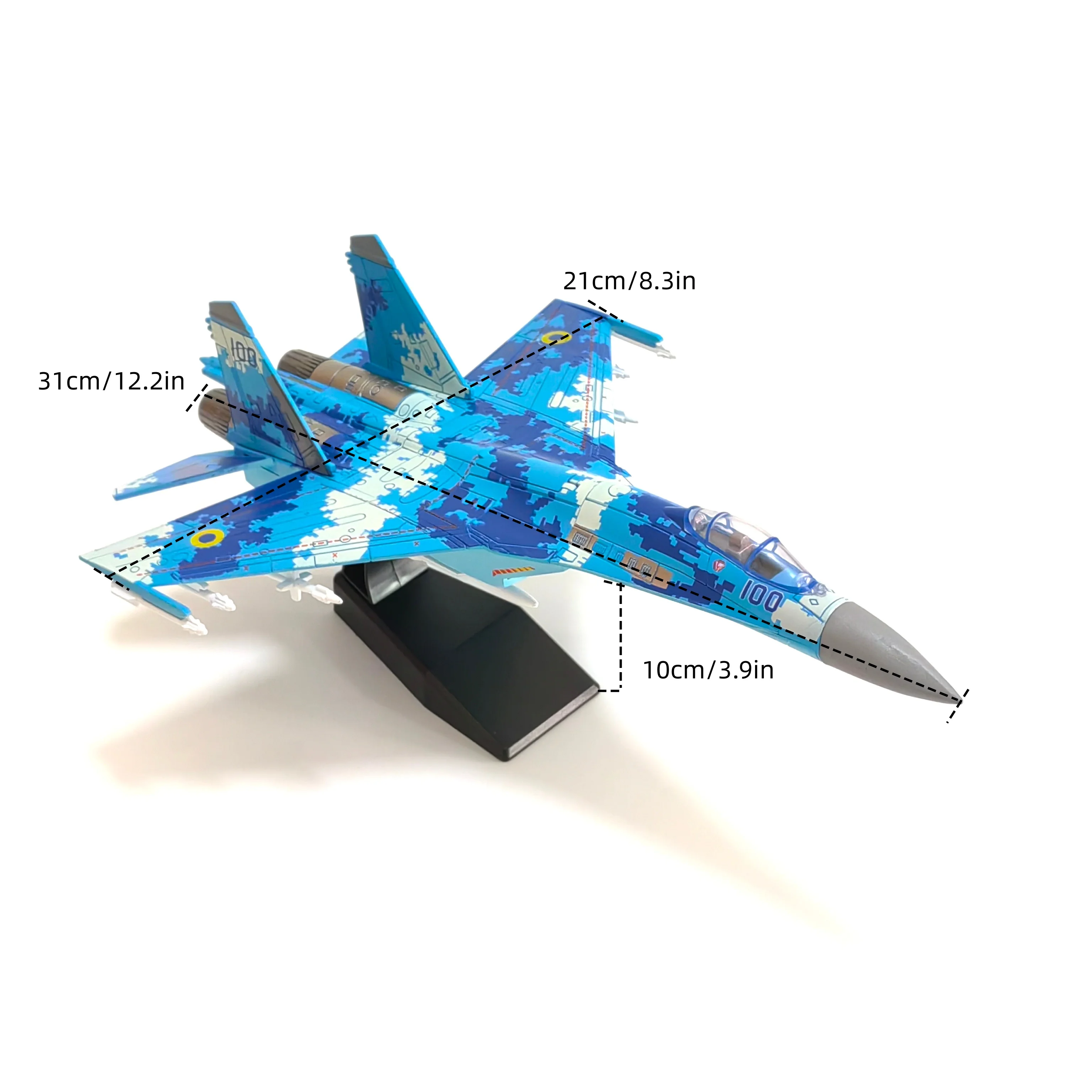 SU-57S F-14 SU-25 Montage-Simulationsmodell aus Kunststoff Kampfflugzeug Militärisches Ausstellungsmodell Kreatives Geschenk – Detail 36