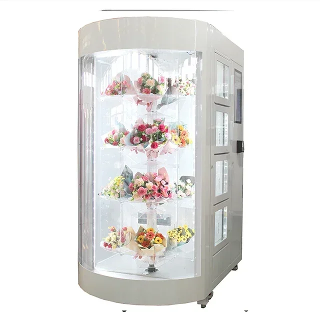 Fresh Flower Locker Vending Machine With Refrigerate Cooling System In Mall