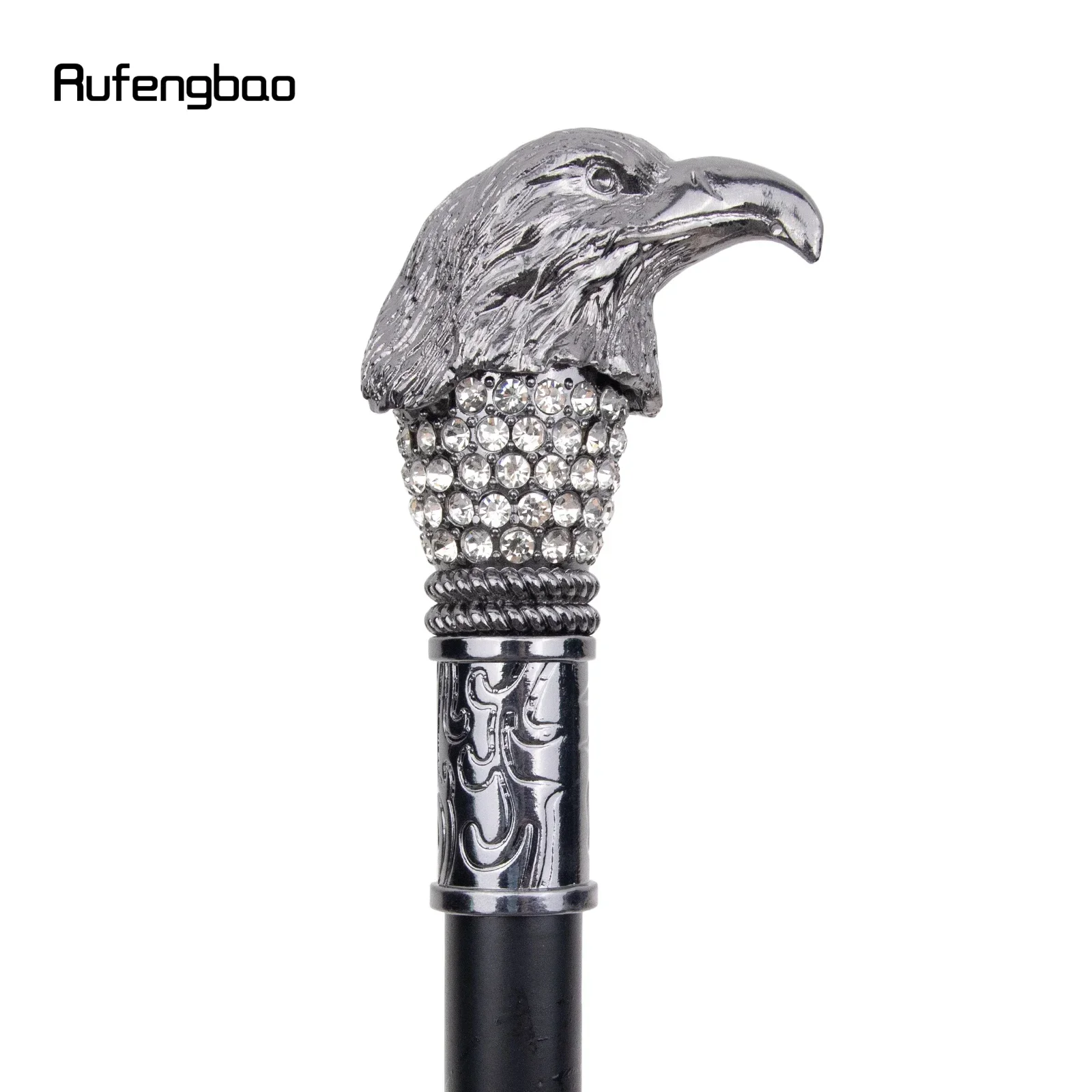 الفضة النسر رئيس موضة عصا للمشي عصا الزخرفية تأثيري خمر أداء الحفلات مرحلة قصب 91 سنتيمتر