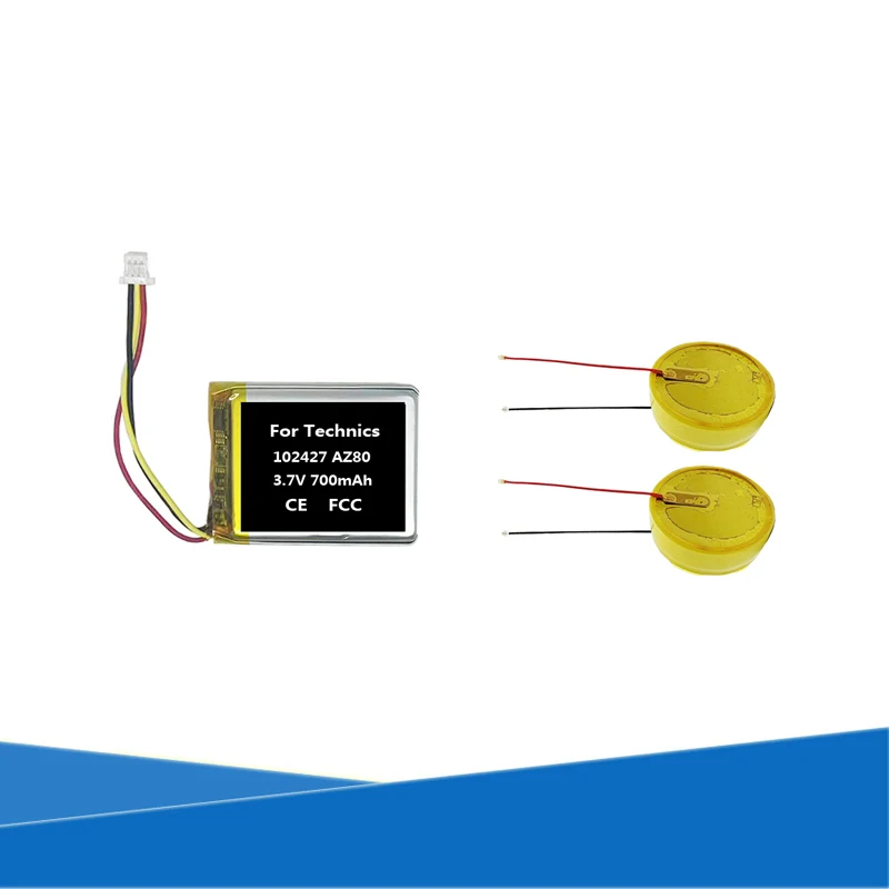 

90mAh 1454 / 700mAh 102427 Battery For Technics AZ80 EAH-AZ80 True Wireless Gaming Earbuds Buds TWS