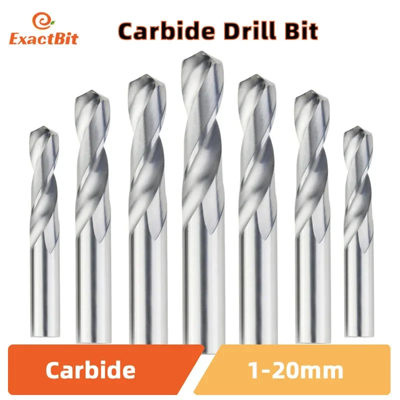 Solid Tungsten Carbide Drill Bits For CNC Carbide Gwist Drill Bits 1.0-20mm Metalworking Bit Carbide Milling Cutter