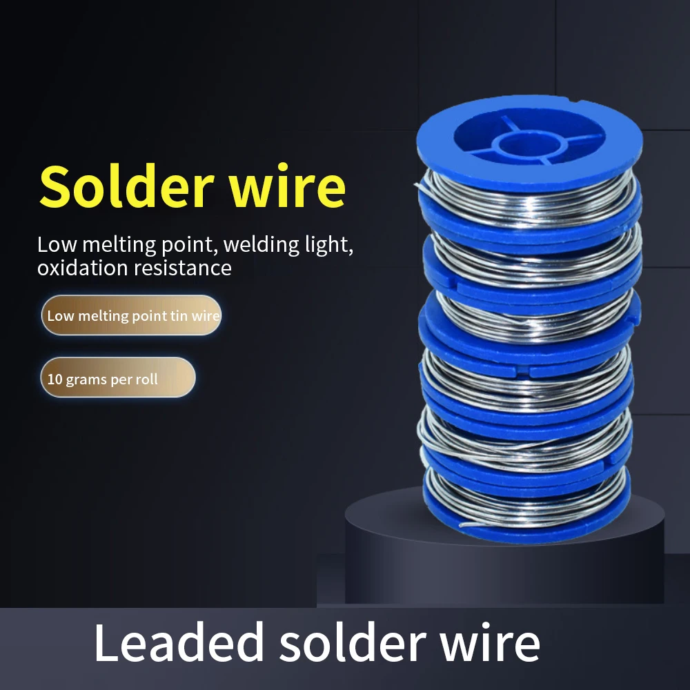 Tin Solder Wire Rosin Core, Tin Solder Wire, Soldagem Welding Flux, Ferro Wire Reel, Baixa Temperatura Welding Irons Set, 0,8 milímetros