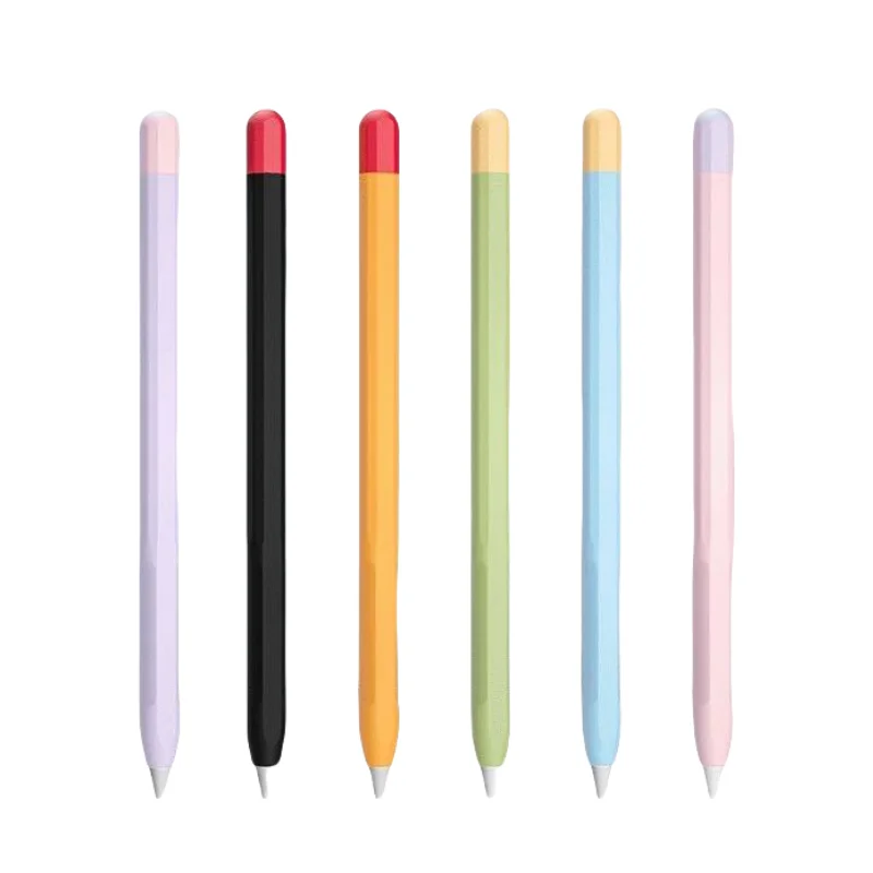 Pencil Case for Apple Pencil 1st 2nd Generation Or Pencil Pro Tablet Stylus Protective Cover Soft Silicone Shockproof Non-slip