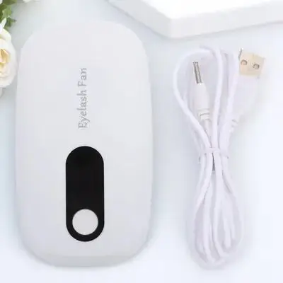 

Eyelash Blow Dryer Mini Portable Fan for Grafting White USB Rechargeable Eyelash Extension Tool lashes drying travel car