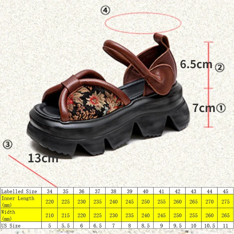 Fujin 7cm Chunky Sneakers Elastic Moccasins Fashion Natural Shoes Stretch Fabric Women Sandals Genuine Leather Platform Flats