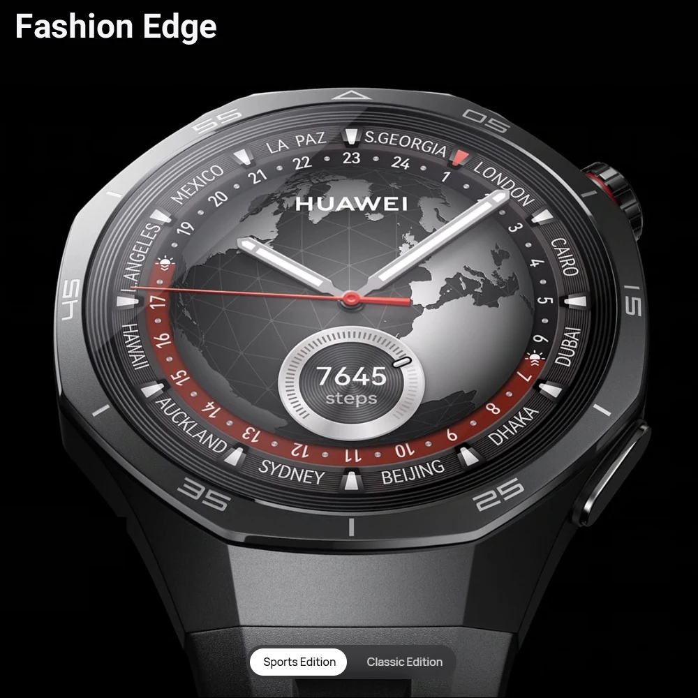 ساعة هواوي HUAWEI Watch GT 5 Pro الذكية، ساعة سيراميك وتيتانيوم GT5 Pro، الإصدار العالمي، متوافقة مع iOS وAndroid