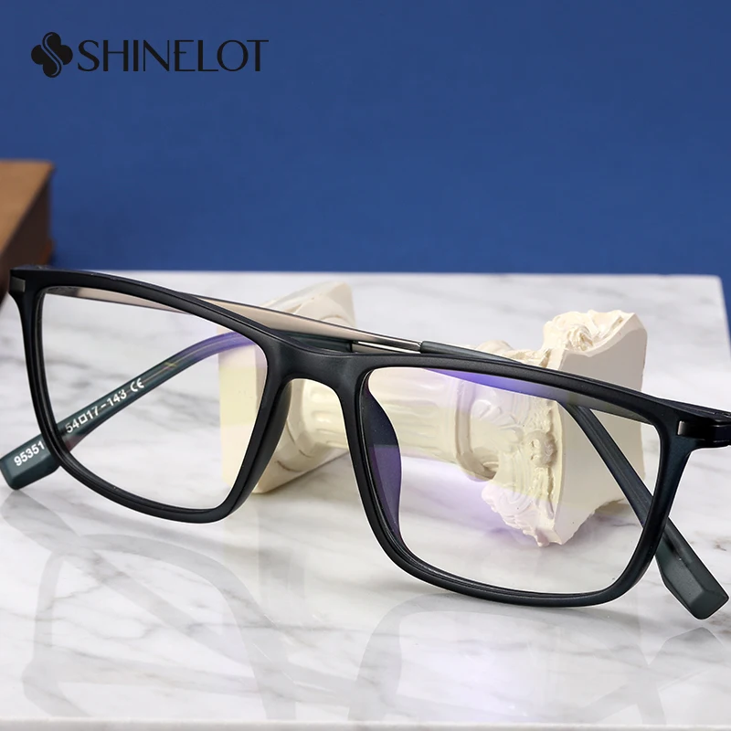 

95351 Men Business Eyeglasses Prescription Frame Anti-Blue Light Glasses Full Frame Youth Style Workplace Medical Grade Eyewear