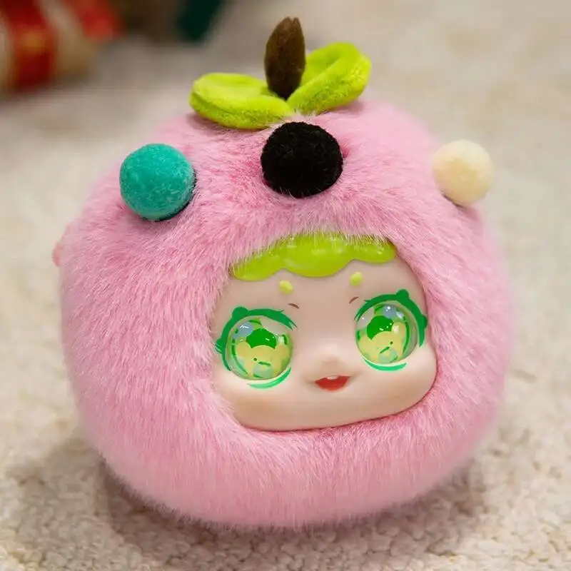 15cm Super Cute Macaron Fruit Plush Wallet High Quality Vinyl Material PVC Pendant Keychain Bagpack Decor Girlish Heart Gift