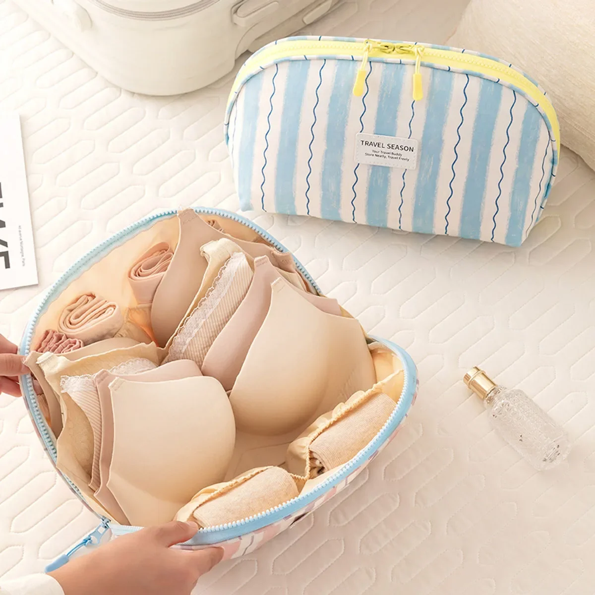 Underwear Storage Bag Multi-purpose Portable Travel Organizer Bags Oxford Cloth Travel Storage Bags For Socks Bras Accessories